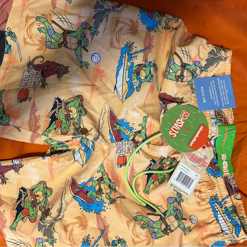 RSVLTS Vibrant TMNT Swim Trunks